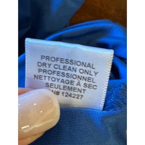 Misa Los Angeles Dress Women Medium Blue‎ Jersey Knit Racerback Domino Mini - Picture 12 of 12